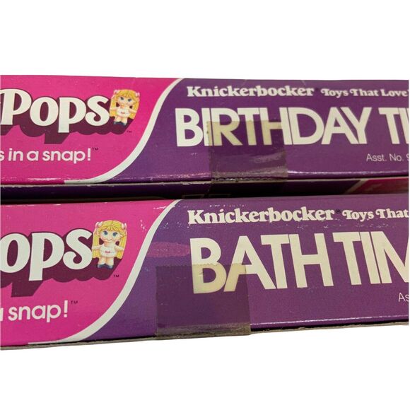 Dolly Pops Bath And Birthday Time Doll Outfit Toy Set Of 2 Vintage Knickerbocker - Picture 5 of 14